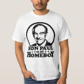 Ron Paul is mijn homeboy T-shirt (Voorkant)
