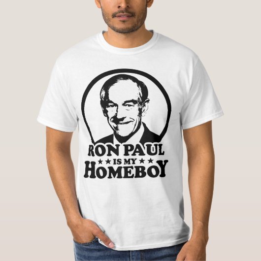 Ron Paul is mijn homeboy T-shirt (Voorkant)