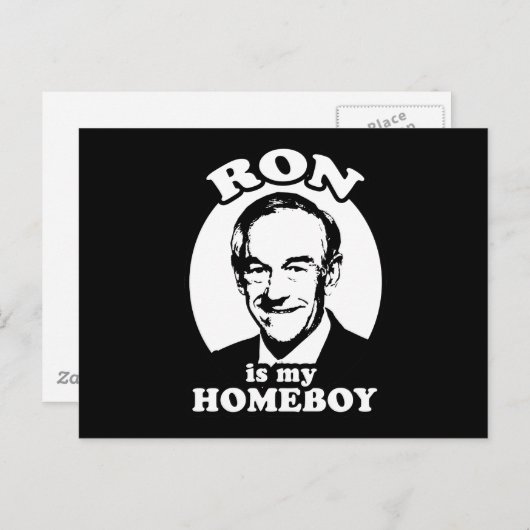 Ron Paul is mijn huisjongen Briefkaart (Voorkant / Achterkant)