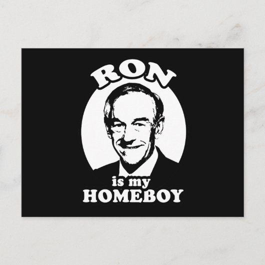 Ron Paul is mijn huisjongen Briefkaart (Voorkant)