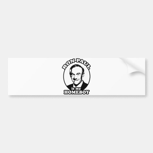 Ron Paul is mijn huisjongen Bumpersticker (Voorkant)