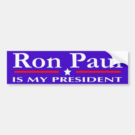 Ron Paul IS MIJN PRESIDENT bumper sticker (Voorkant)