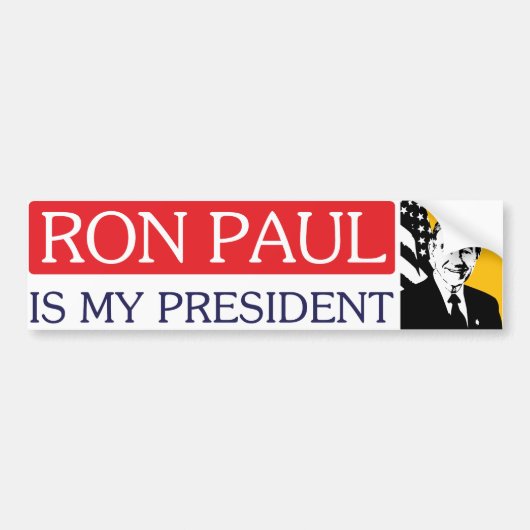 Ron Paul is mijn President Bumpersticker (Voorkant)