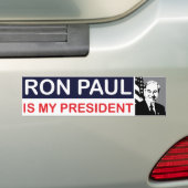 Ron Paul is mijn President Bumpersticker (Op auto)