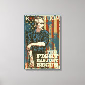 Ron Paul Just Begun Canvas Print (Voorkant)