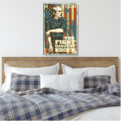 Ron Paul Just Begun Canvas Print (Insitu (Slaapkamer))