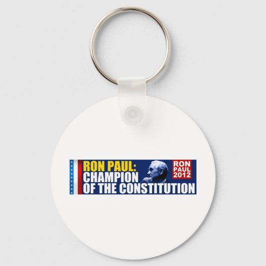 Ron Paul: Kampioen van de Grondwet Sleutelhanger (Voorkant)