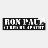 RON PAUL KREEG MIJN APATHIE BUMPERSTICKER (Voorkant)