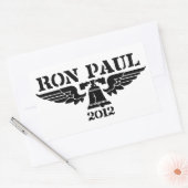 Ron Paul Liberty Black Rechthoekige Sticker (Envelop)