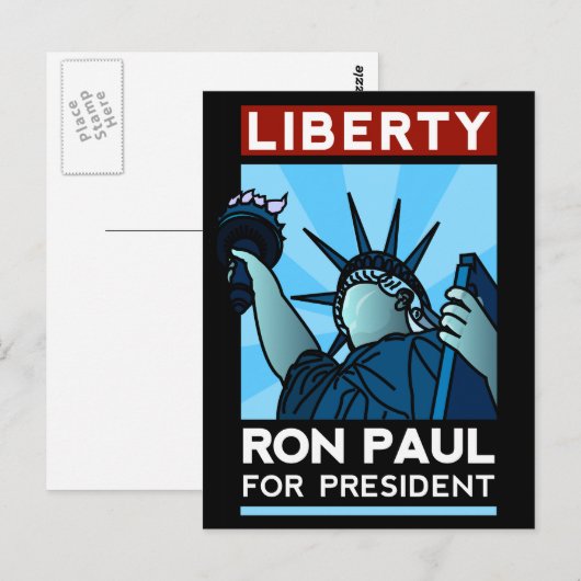 Ron Paul Liberty Briefkaart (Voorkant / Achterkant)