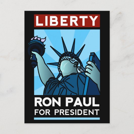 Ron Paul Liberty Briefkaart (Voorkant)