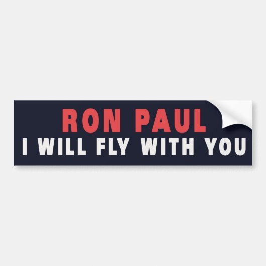 RON PAUL MET U BUMPERSTICKER (Voorkant)