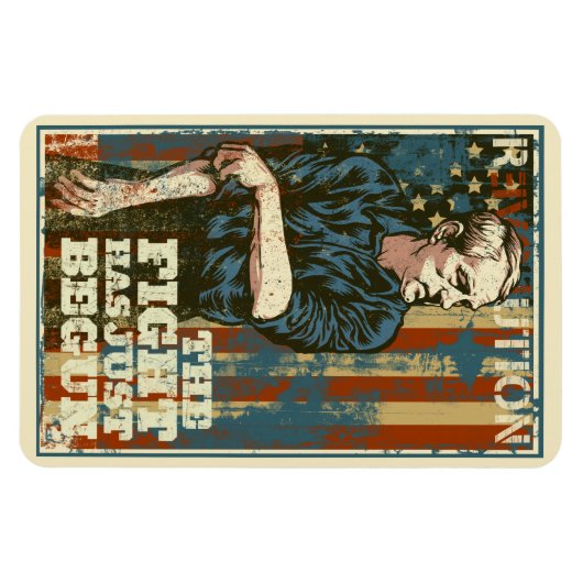 Ron Paul Net Begonnen Premium Magnet Magneet (Horizontaal)