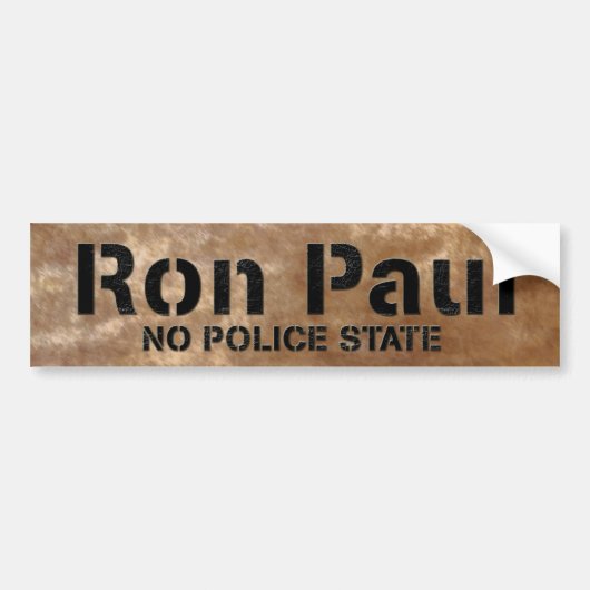 Ron Paul No Police State Bumpersticker (Voorkant)