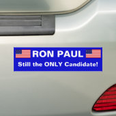 RON PAUL, nog steeds de enige kandidaat Bumpersticker (Op auto)
