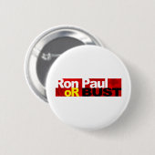 Ron Paul of Bust. Ronde Button 5,7 Cm (Voorkant /achterkant)