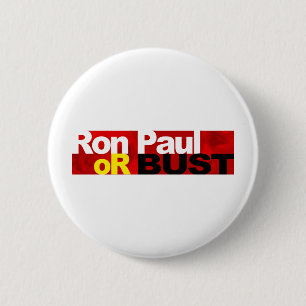 Ron Paul of Bust. Ronde Button 5,7 Cm