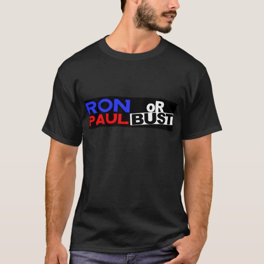 RON PAUL OF BUST T-SHIRT (Voorkant)