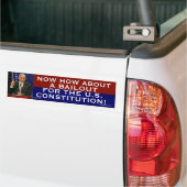 Ron Paul over een redding van de Grondwet Bumpersticker (Op Truck)