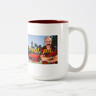 Ron Paul P.I. Episode 9: "Busting the feed" koffie Tweekleurige Koffiemok