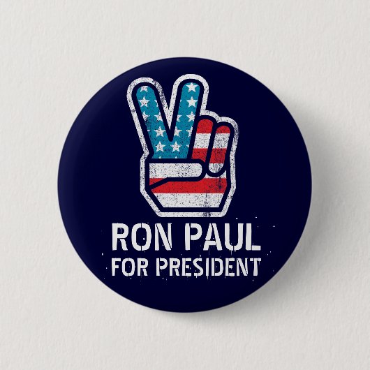 Ron Paul Peace Button (Voorkant)
