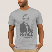 Ron Paul Peace is Conservative T-Shirt (Voorkant)