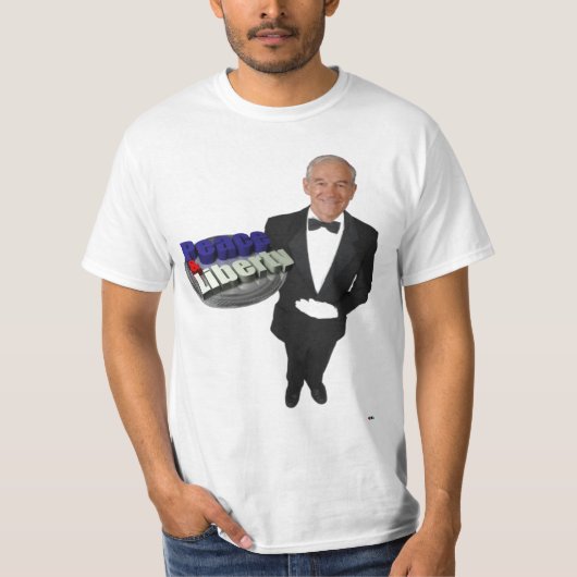 Ron Paul Peace & Liberty T-shirt (Voorkant)