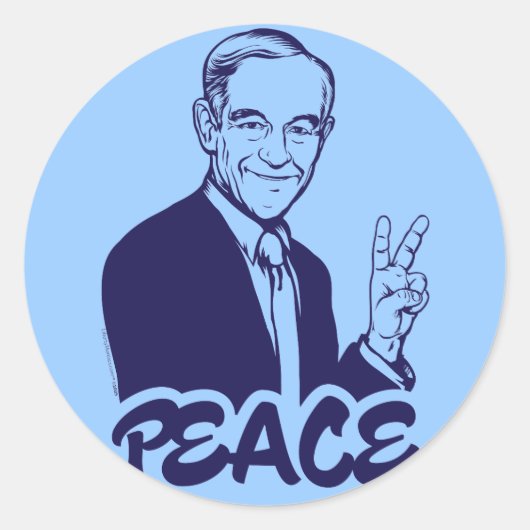 Ron Paul Peace Stickers (Voorkant)