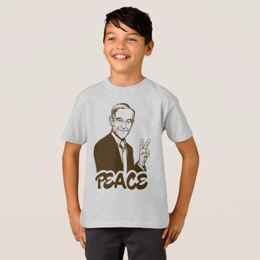 Ron Paul Peace T-Shirt (Voorkant volledig)