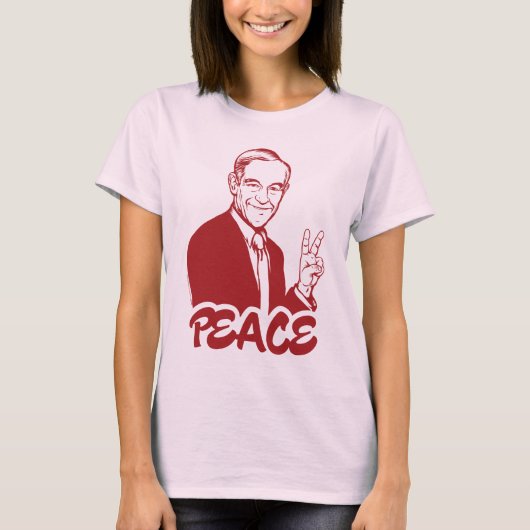 Ron Paul Peace T-Shirt (Voorkant)