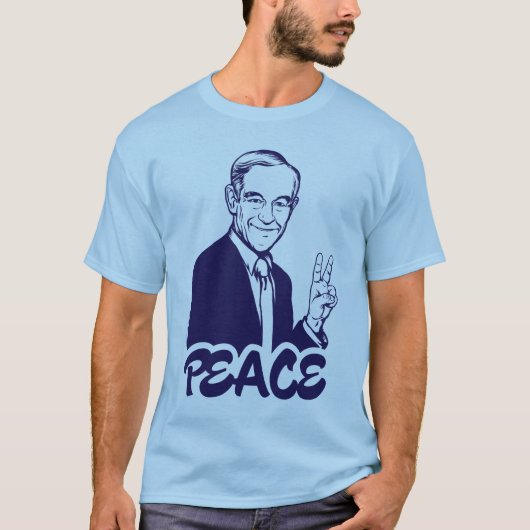 Ron Paul Peace T-Shirt (Voorkant)