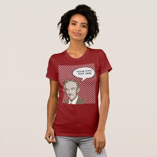 Ron Paul Pop Art T-shirt (Voorkant volledig)
