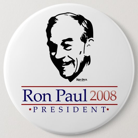 Ron Paul Portrait Gigantic Button (Voorkant)