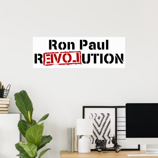 Ron Paul Poster (Thuiskantoor)