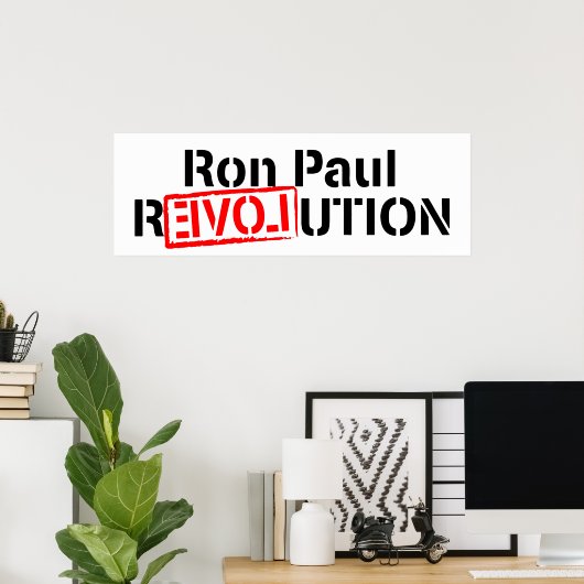 Ron Paul Poster Banner (Thuiskantoor)