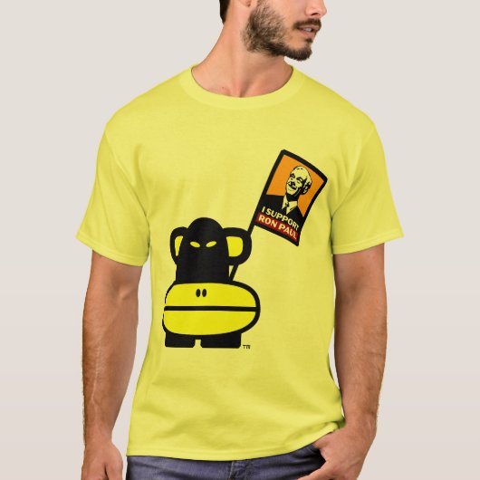 Ron Paul PowerMonkey T-Shirt (Voorkant)