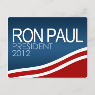 Ron Paul President 2012 Briefkaart