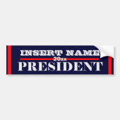 Ron Paul president 2012 CUSTOMIZE Bumpersticker (Voorkant)
