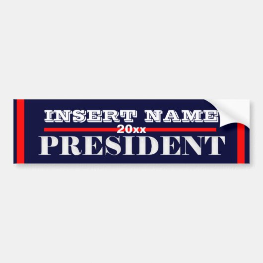 Ron Paul president 2012 CUSTOMIZE Bumpersticker (Voorkant)