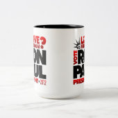 RON PAUL PRESIDENT 2012 LOVE FREEDOM MOK (Center)