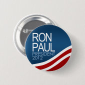Ron Paul President 2012 Ronde Button 5,7 Cm (Voorkant /achterkant)