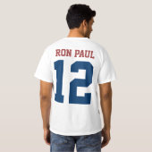 Ron Paul President in 2012 (voor en achter) T-shirt (Achterkant volledig)
