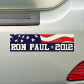Ron Paul President in Bumpersticker 2012 (Op auto)