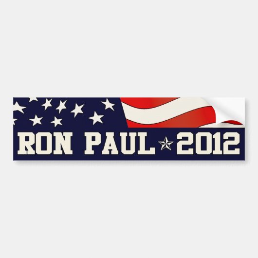 Ron Paul President in Bumpersticker 2012 (Voorkant)