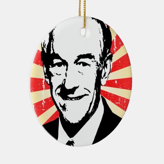 Ron Paul Propaganda Keramisch Ornament (Rechts)