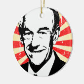 Ron Paul Propaganda Keramisch Ornament (Links)
