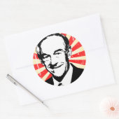Ron Paul Propaganda Ronde Sticker (Envelop)