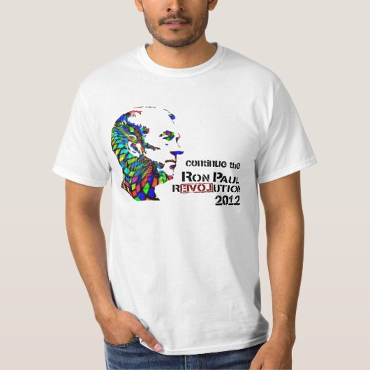 Ron Paul Psychedelic T-shirt (Voorkant)