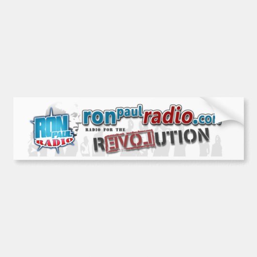 Ron Paul Radio Bumpersticker (Voorkant)
