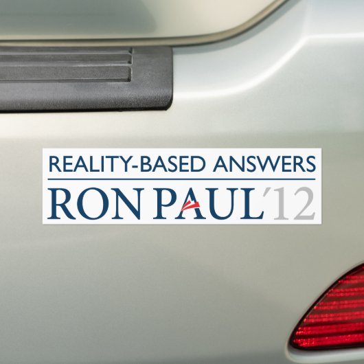 Ron Paul Reality-based Bumpersticker (Op auto)